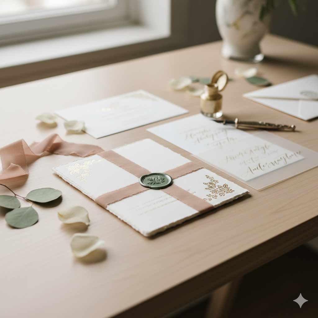 Handcrafted Wedding Invitations for a Personal Touch